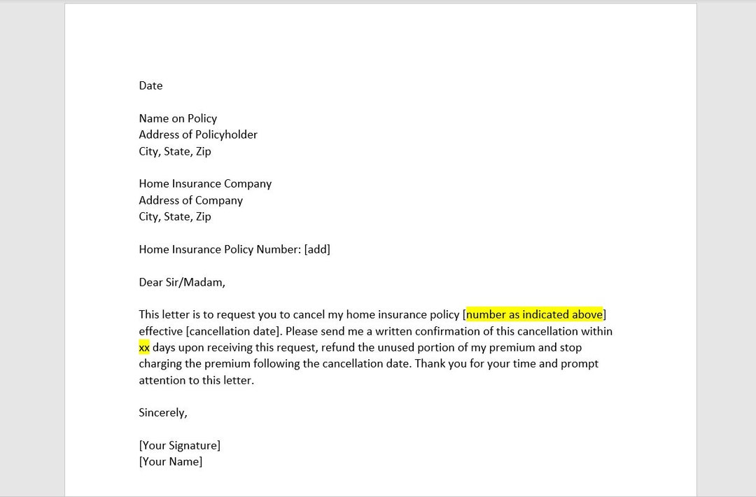 Home Insurance Cancellation Letter, Home Insurance Cancellation Letter Home Insurance Cancellation Letter, Home Insurance Cancellation Letter