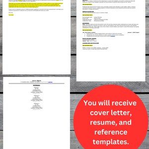 Editable Science Teacher Resume, Professional Resume Template Word, Basic Resume and Reference Template for MS Word, Editable Resume, Resume