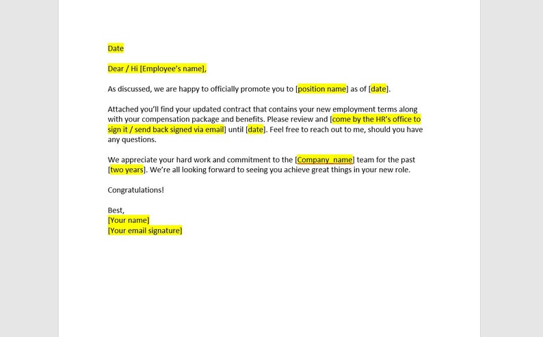 Internal Promotion Offer Letter Internal Promotion Offer Letter internal-promotion-offer-letter-internal-promotion-offer-letter