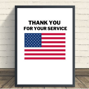 Veteran Gift, Gift For Veteran, Patriotic Gifts For Veterans, Veterans Day Gifts For Employees, Veteran&#39;s Day Thank You, Veteran Printable