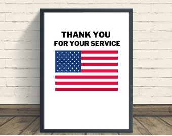 Regalo de veterano, regalo para veteranos, regalos patrióticos para veteranos, regalos del día de los veteranos para empleados, agradecimiento del día de los veteranos, veterano imprimible