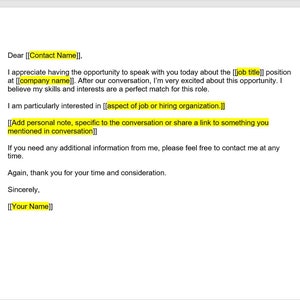 Plantilla de carta de agradecimiento de entrevista, carta de agradecimiento, plantilla de agradecimiento, plantilla de carta de agradecimiento, plantilla de Word, carta simple
