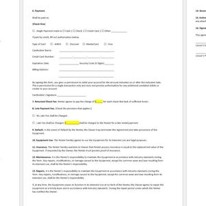 Contrato de alquiler de freidora de piso, plantilla de contrato de alquiler de freidora de piso, contrato de alquiler de freidora de piso, modelo de contrato