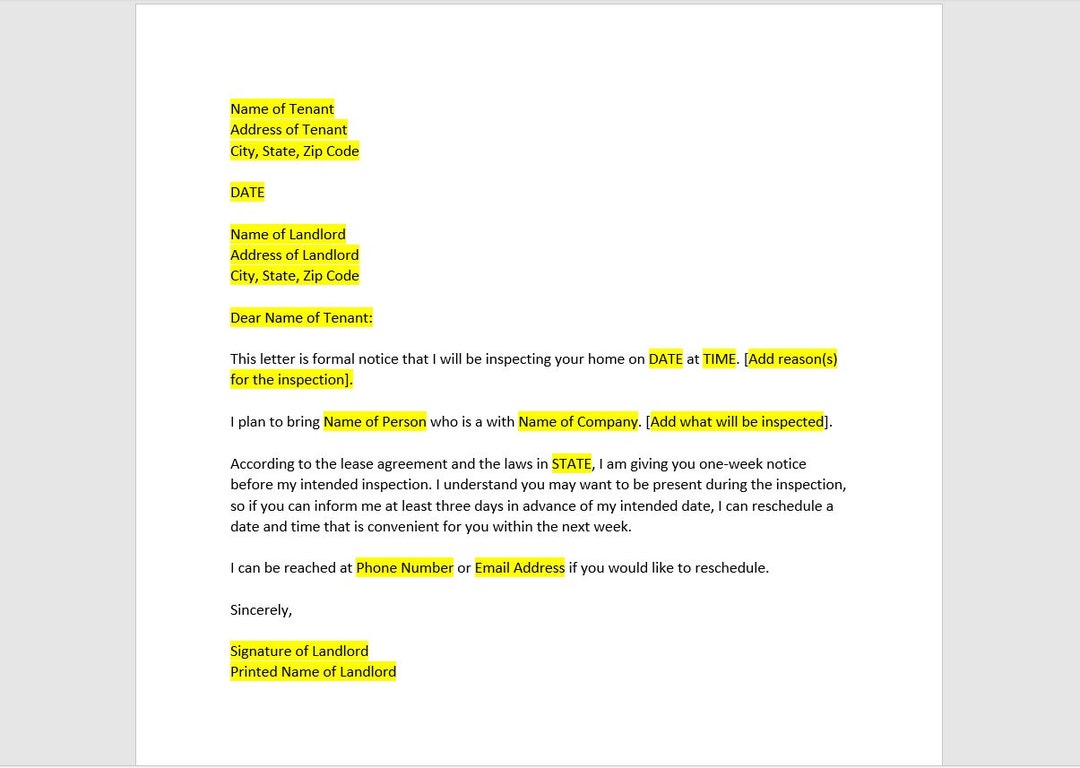 Property Inspection Letter Template Property Inspection Letter property-inspection-letter-template-property-inspection-letter