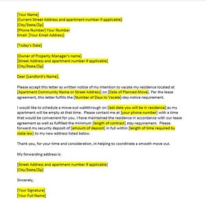 Aviso para desocupar la plantilla de carta, carta de aviso para desalojar, plantilla de aviso para desalojar, carta de aviso para desalojar, plantilla de Word