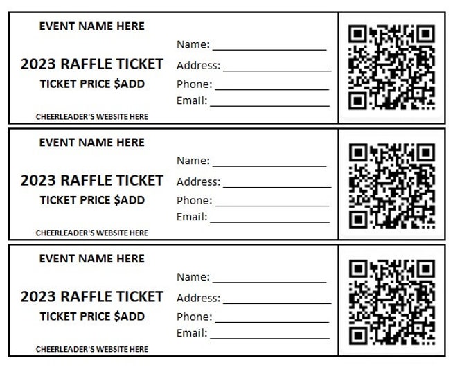 Cheering Raffles This item is unavailable - Etsy