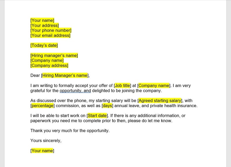 How To Write A Letter For Job Offer How To Write A Letter For Job Offer