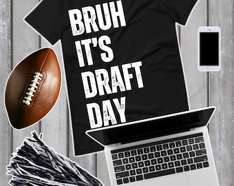 Bruh es ist Draft Day, lustiges Fantasy Football Shirt, Fantasy Football Entwurf, Fantasy Draft Tee, Geschenk für Fantasy Football Liebhaber