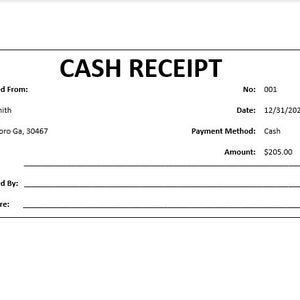 Cash Receipt Template, Receipt, Receipt Template, Word Template, Simple Template, Word Template, Word Receipt, Simple Receipt