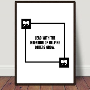 Leadership Art Print, Home Decor, Retirement Gift, Boss Gift, Inspirational Print, Office Art, Gift for a Leader, Leadership Appreciation