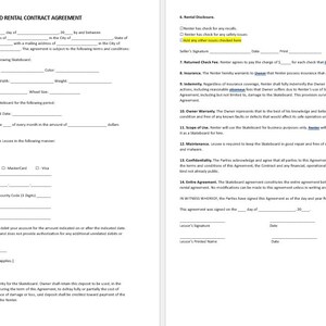 Acuerdo de contrato de alquiler de patinetas, plantilla de contrato de alquiler de patinetas, contrato de alquiler de patinetas, plantilla de contrato de alquiler de patinetas