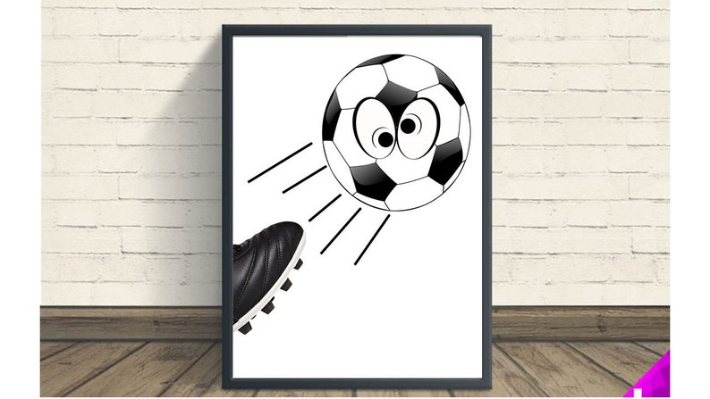 Soccer Printable Soccer Printable Soccer Wall Decor Soccer Poster Wall Art Soccer Football Poster Digital Art Sports Photo Soccer