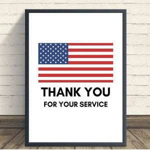 Veteran Gift, Gift For Veteran, Patriotic Gifts For Veterans, Veterans Day Gifts For Employees, Veteran&#39;s Day Thank You, Veteran Printable
