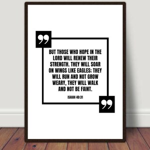 but those who hope in the LORD..., Isaiah 40:31, Religion Print, Spiritual Print, Christian Wall Art, Christian Home Decor, Home Decor