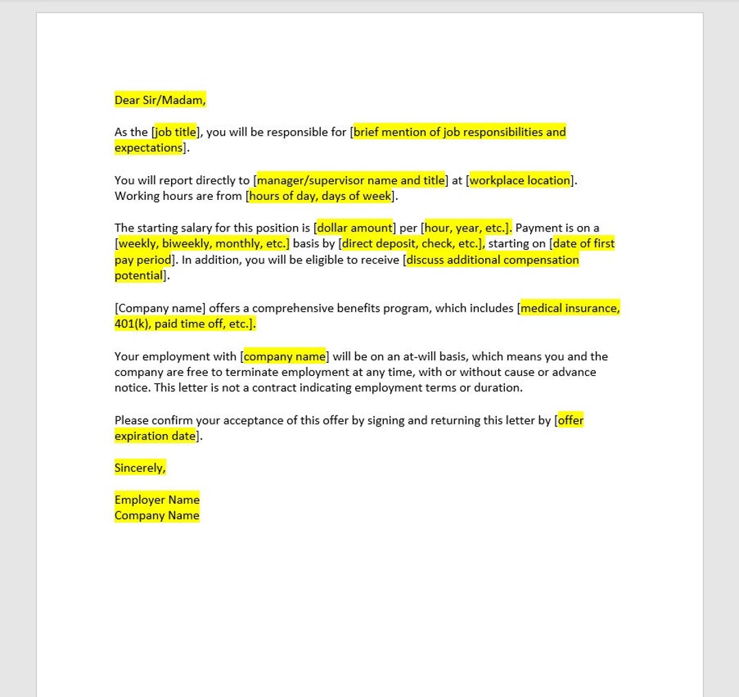 Job Offer Job Offer Letter Job Offer Template Letter Job Offer job-offer-job-offer-letter-job-offer-template-letter-job-offer