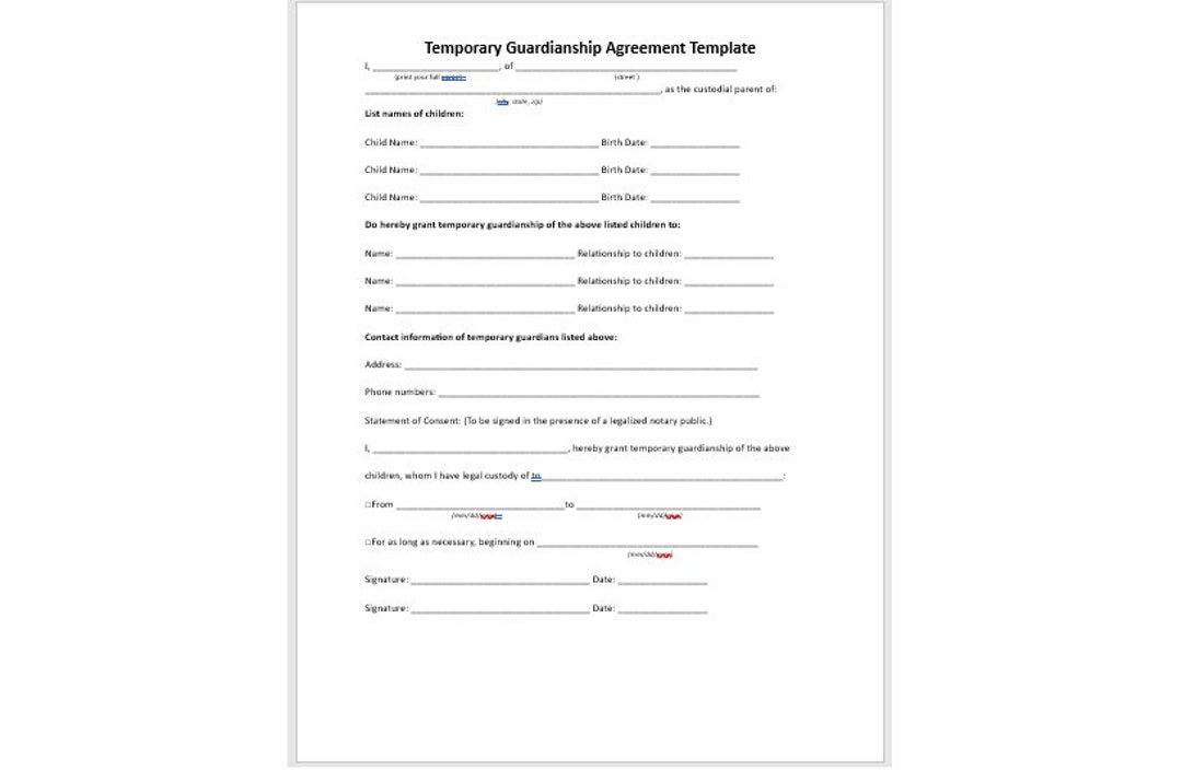 editable-guardianship-agreement-template-temporary-guardianship-agreement-template-agreement-template-simple-template-word-template-etsy for Free Printable Temporary Guardianship Form Editable Guardianship Agreement Template, Temporary Guardianship Agreement Template, Agreement Template, Simple Template, Word Template - Etsy for Free Printable Temporary Guardianship Form