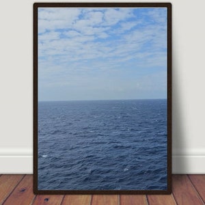 Impressão de água do oceano, foto de água do oceano, impressão digital de decoração de verão, água do oceano, Aqua, arte para impressão em água, impressão de água azul