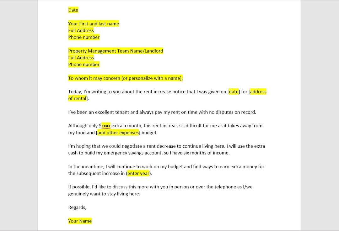Rent Increase Negotiation Template Rent Increase Negotiation Etsy UK rent-increase-negotiation-template-rent-increase-negotiation-etsy-uk