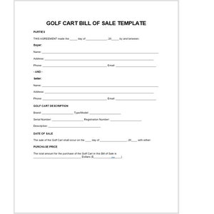 編集可能なゴルフ カートの売買契約書テンプレート、編集可能な売買契約書、売買契約書、ゴルフ カートの売買契約書、編集可能な売買契約書テンプレート