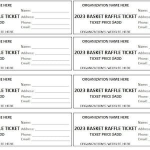 Bearbeitbares Korb-Verlosungsticket, Korb-Verlosung, Geben Sie ein, um ein druckbares Ticket zu gewinnen, eine druckbare Jubiläums-Verlosungskartenvorlage, geben Sie ein, um zu gewinnen