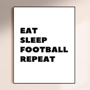 Football Wall Decor, Football, Football Decor, Definition Print, Sports Wall Art, Football Fan Gift, Youth Room Decor, Game Room Decor