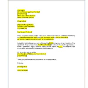 Plantilla de carta de aviso de desalojo inmediato, carta de aviso de desalojo, plantilla de aviso de desalojo, carta de aviso de desalojo, plantilla de Word