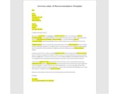 Editable Sorority Letter of Recommendation Template, Recommendation Letter Template, Sorority Recommendation Letter, Sorority Letter