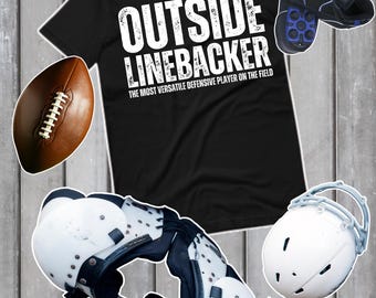 Outside Linebacker Stop the Run Agency, Football Outside Linebacker, Outside Linebacker Shirt, Football Player Gift, Funny Linebacker Shirt