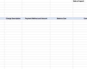 Rental Ledger Template, Rent Ledger, Rent Ledger Template, Rent Payment Ledger Template, Simple Template, Excel Template