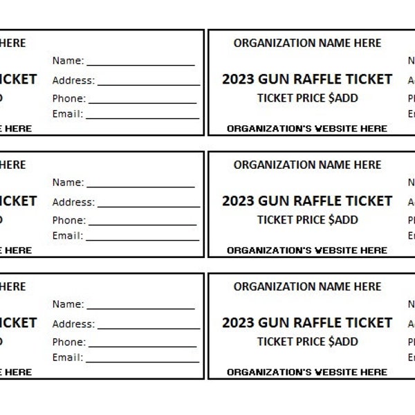 Raffle Tickets - Etsy