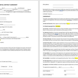 Acuerdo de contrato de alquiler de furgonetas, plantilla de contrato de alquiler de furgonetas, contrato de alquiler de furgonetas, contrato de alquiler de furgonetas, acuerdo, plantilla de Word