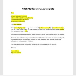 Carta de regalo editable para plantilla de hipoteca, carta de regalo editable, carta para hipoteca, regalo de hipoteca, carta de regalo, carta de palabra, carta