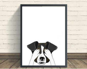 Dog Print, Animals Photo, Nursery Animal Wall Art, Printable Nursery Art, Black White Wall Art, Nursery Wall Art, Nursery Decor, Dog Nursery