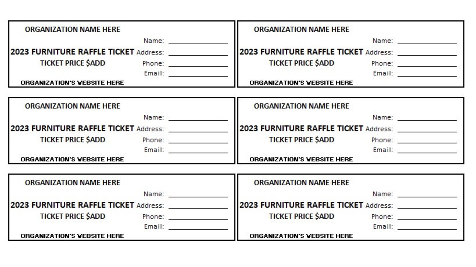 thumbnail image 2 of Buy SBLABELS 100 Raffle Tickets / 2" X 3.5" Contest Tickets/Giveaways 2 of 12