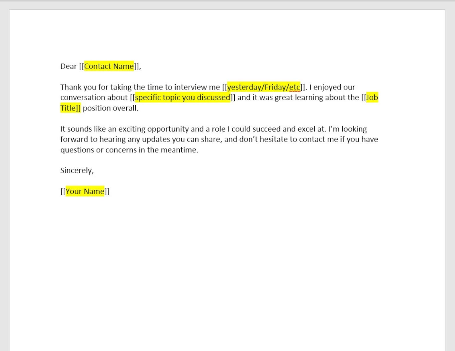 Interview Thank You Letter Template Thank You Letter Thank You Interview Thank You Letter Template Thank You Letter Thank You