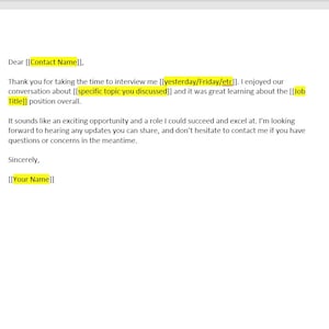 Plantilla de carta de agradecimiento de entrevista, carta de agradecimiento, plantilla de agradecimiento, plantilla de carta de agradecimiento, plantilla de Word, carta simple