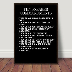 Sneaker Addict Print, Wall Print, Sneaker Lover, Sneaker Print, Shoe Lover Gift, Hypebeast, Wall Art, Quote Print, Urban Print, Home Decor