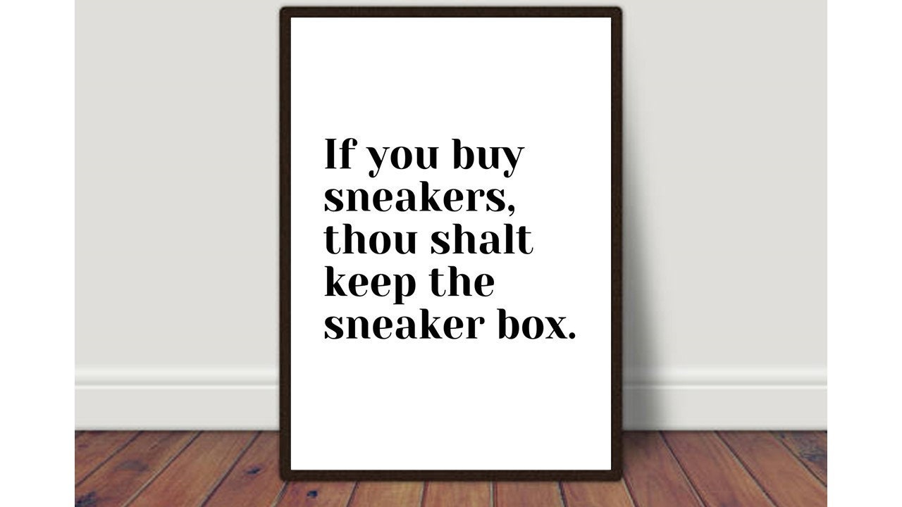 Sneaker Addict Print, Wall Print, Sneaker Lover, Sneaker Print, Shoe