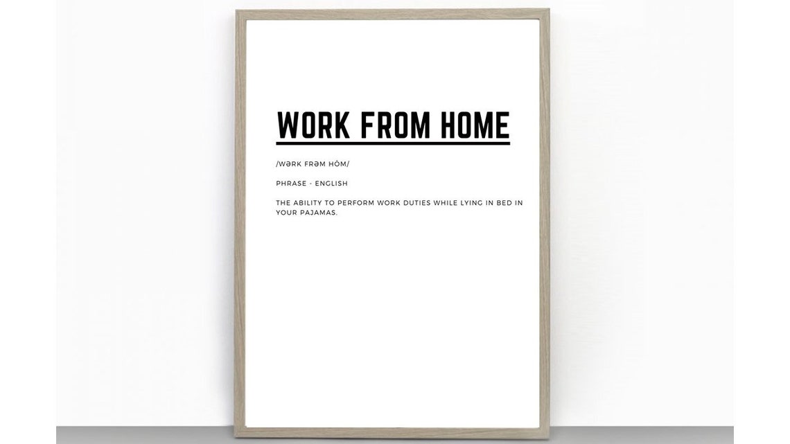 Funny Office Print, Home Office Decor, Office Wall Art, Work From Home ...