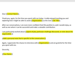 Plantilla de carta de agradecimiento de entrevista, carta de agradecimiento, plantilla de agradecimiento, plantilla de carta de agradecimiento, plantilla de Word, carta simple