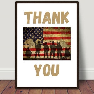 Veteran Gift, Gift For Veteran, Patriotic Gifts For Veterans, Veterans Day Gifts For Employees, Veteran&#39;s Day Thank You, Veteran Printable