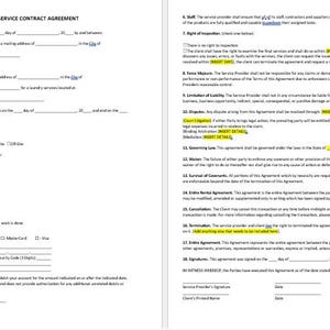 Contrato de serviço de lavanderia editável, modelo de contrato de serviço de lavanderia, contrato de serviço de lavanderia, modelo de contrato de serviço de lavanderia