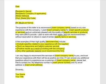 Business Reference Letter Template, Business Reference Letter, Business Reference Template, Reference Letter Template, Word Template