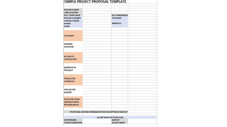 Project Proposal, Project Proposal Template, Simple Project Proposal ...