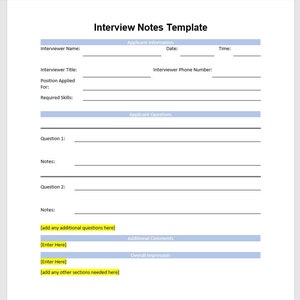 Modelo de Notas de Entrevista com Candidato, Notas de Entrevista com Candidato, Entrevista com Candidato, Modelo Simples, Modelo de Carta