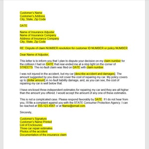 Autoversicherungsstreit Brief Vorlage, Autoversicherung Streitschrift, Autoversicherung Streitschablone, Wortvorlage, einfacher Buchstabe