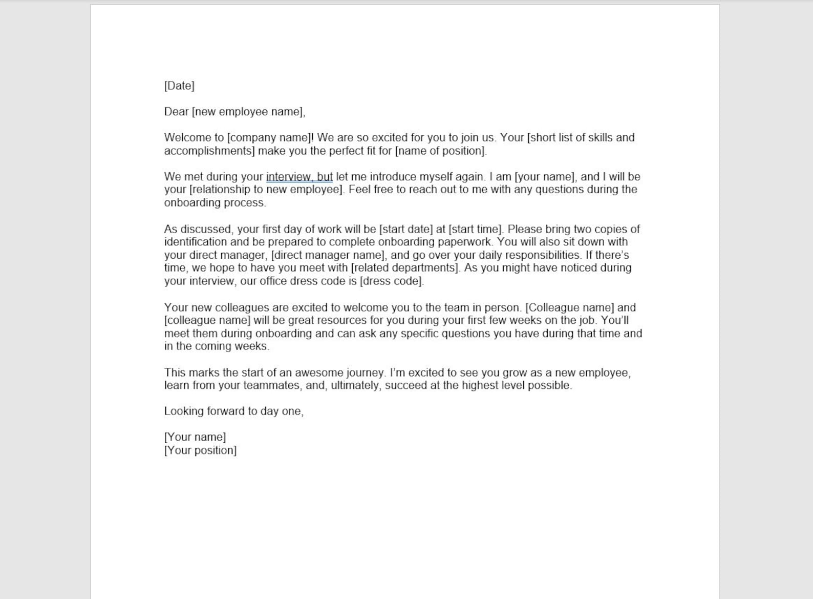 New Employee Welcome Letter New Employee Welcome Letter Template New new-employee-welcome-letter-new-employee-welcome-letter-template-new