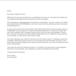 Carta de bienvenida de nuevo empleado, plantilla de carta de bienvenida de nuevo empleado, bienvenida de nuevo empleado, plantilla de bienvenida de nuevo empleado, carta simple