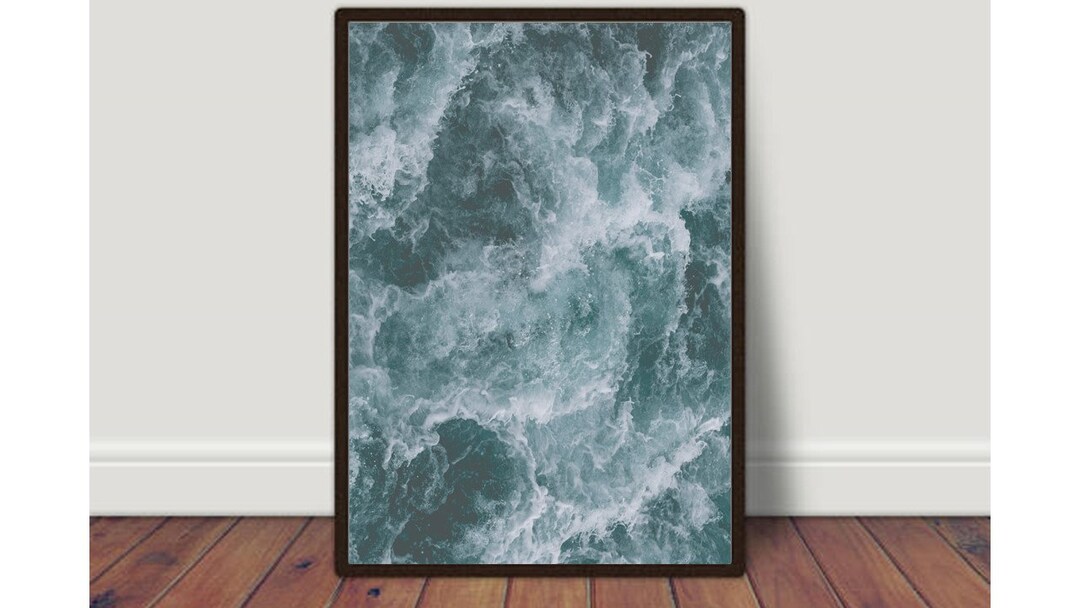 Ocean Water Print, Ocean Water Photo, Summer Ring Decor Digital Print