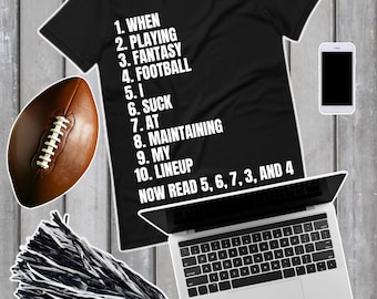 Camiseta de perdedor de Fantasy Football, divertida fiesta de Fantasy Football, camiseta de Fantasy Football, regalo para aficionados al fútbol